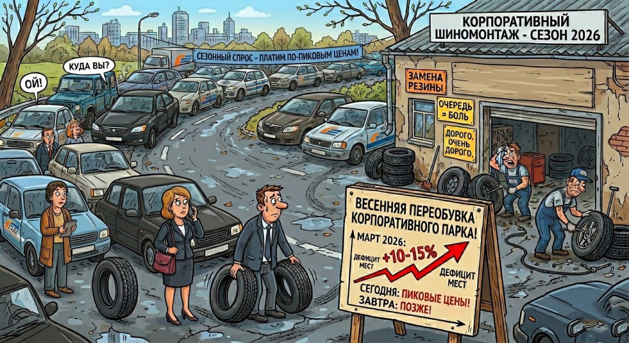 Шиномонтаж корпоративного парка 2026