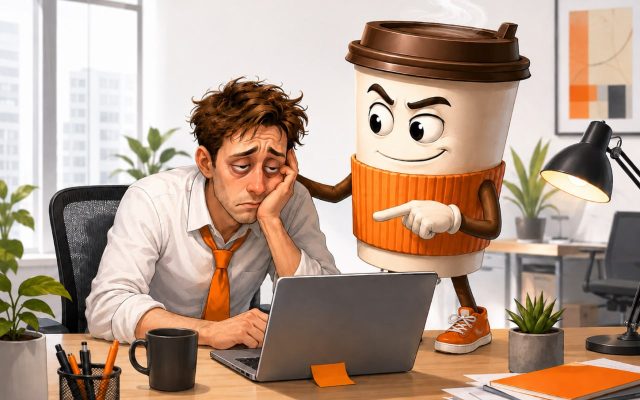 Чашка кофе как часть рабочего дня