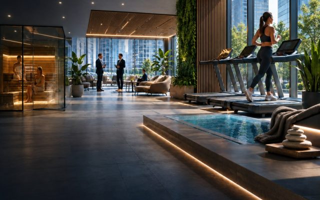 Wellness-зона в современном бизнес-центре